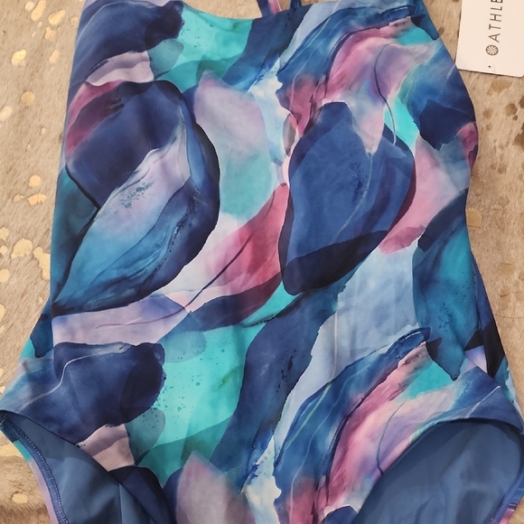 Athleta Blue and Purple Swimsuit - Picture 6 of 6
